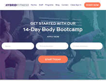Tablet Screenshot of hybridfitness.ca